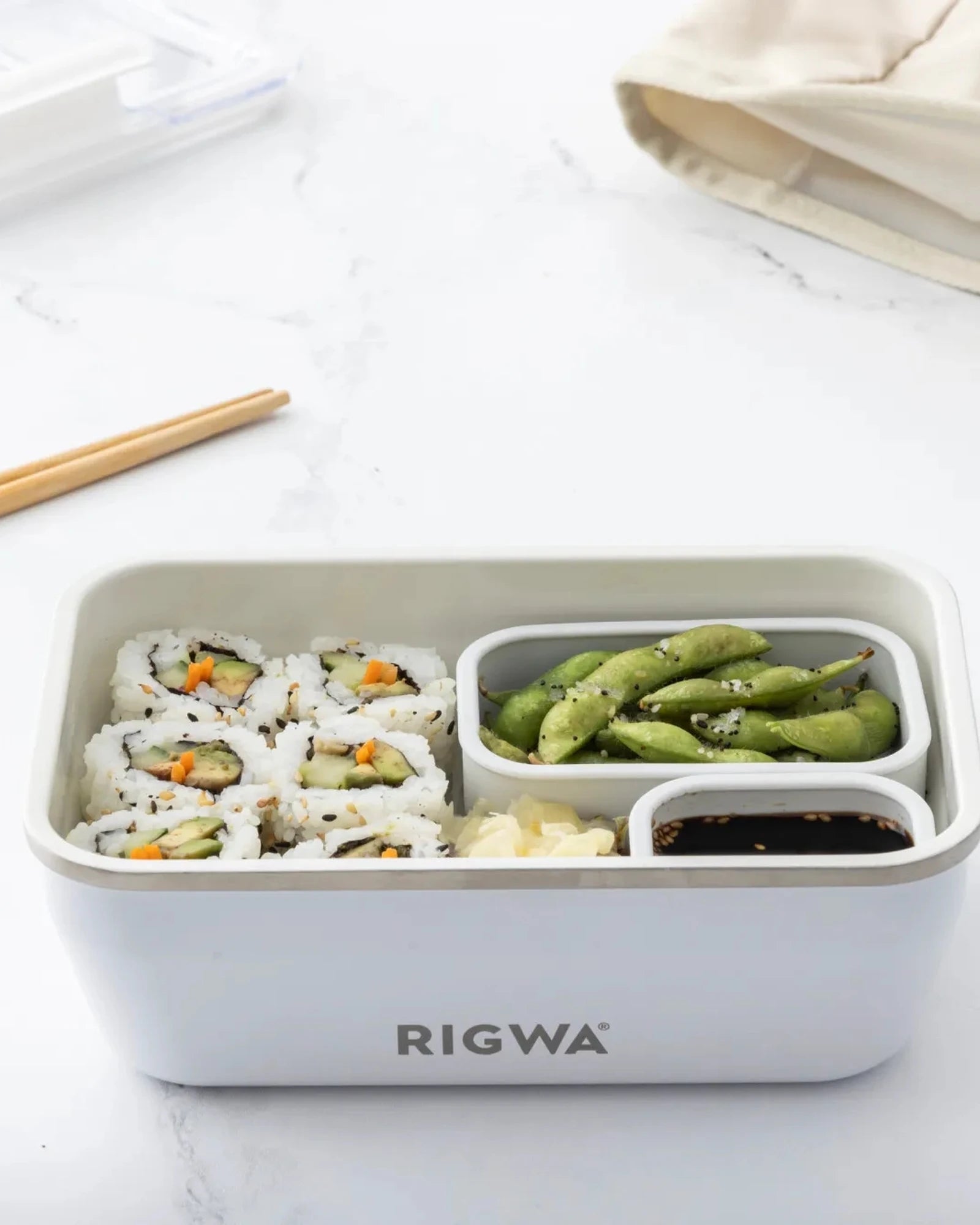 Custom stainless steel bento box 46 oz travel lunch set - 8